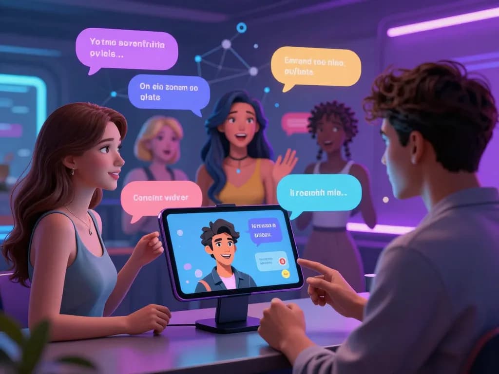 Engaging AI sex chat scenes with personalized virtual interactions and vivid character representations.
