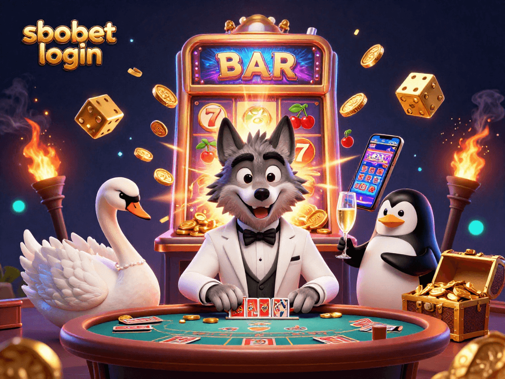 Experience sbobet login excitement with dynamic casino characters and vibrant gaming elements