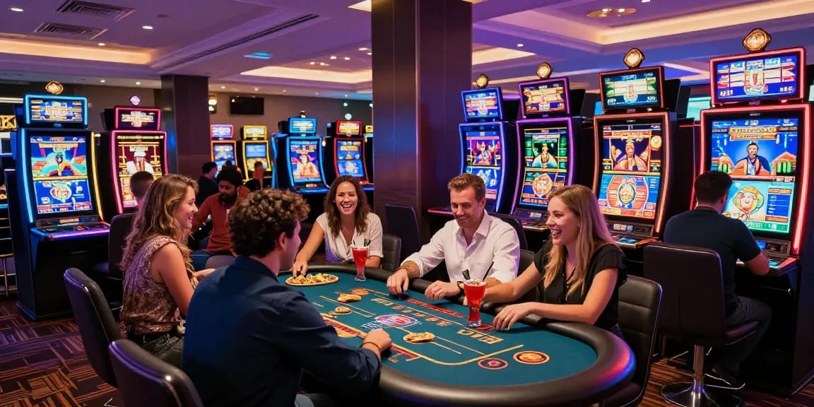 Players enjoying a lively experience at a credit card casino, showcasing games and excitement at https://chps.org.uk.