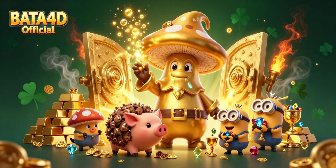 Gambarlah pengalaman bermain di BATA4D Resmi dengan karakter unik dan kekayaan berbentuk emas.