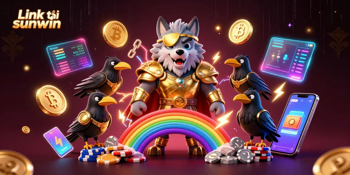 Experience gameplay with Link tải sunwin in a vibrant 3D casino scene featuring mythology-inspired characters.