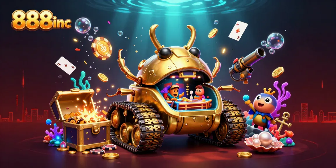 Engage in thrilling gaming battles within the 888inc vibrant casino beetle tank.