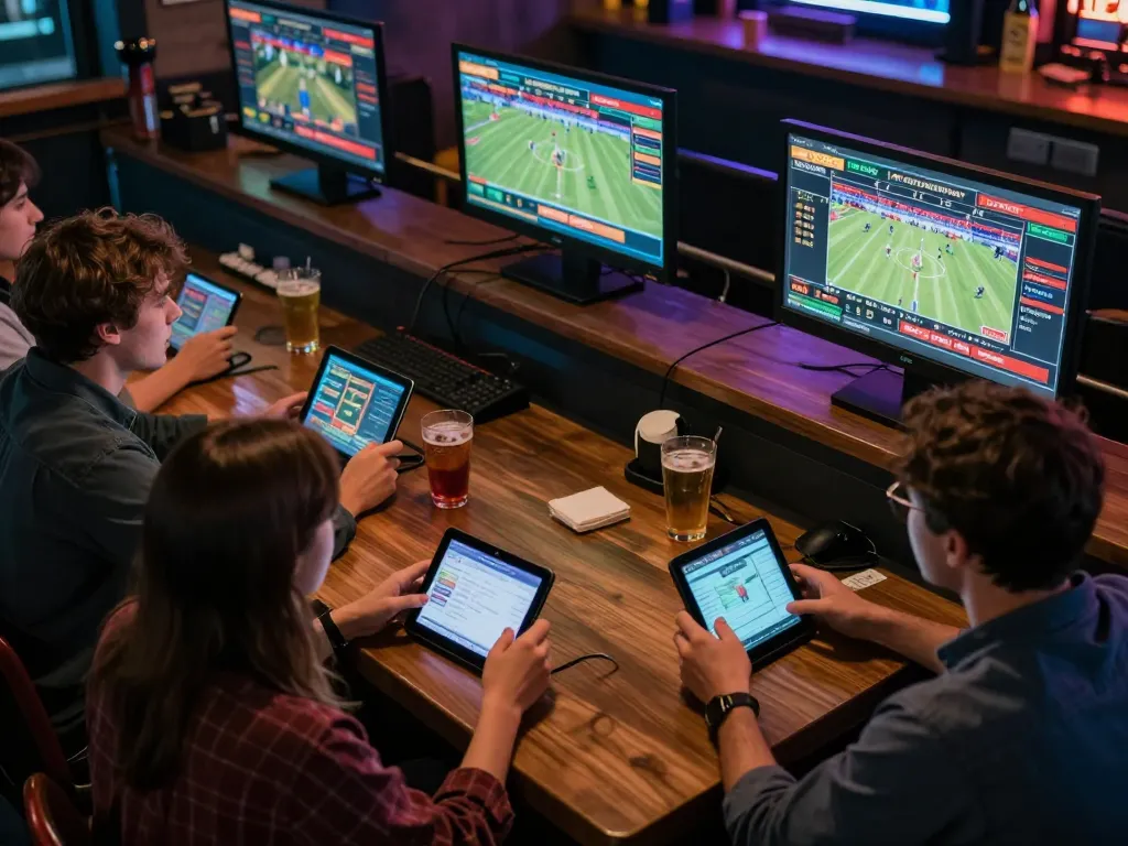 Socolive users engaging in sports betting analysis on mobile devices during a live game