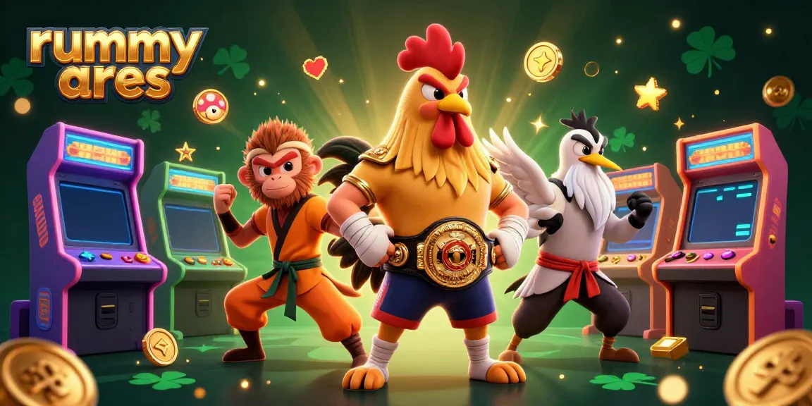 Experience thrilling Rummy Ares gameplay with engaging characters and vivid casino elements.