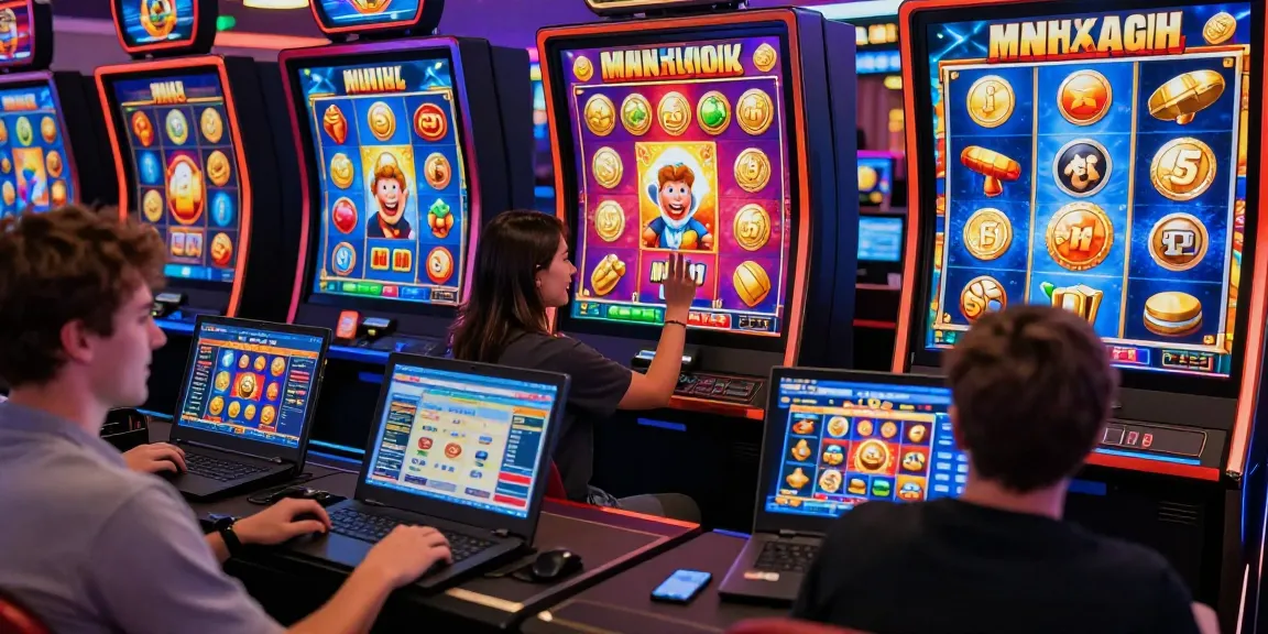 Exciting scene of players enjoying bonus buy slots online with vibrant graphics and joyful celebrations.