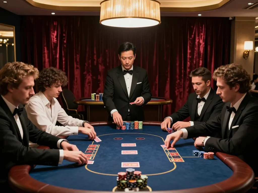 Mega888 APK showcased in luxurious gaming area with engaged players and strategic gameplay elements