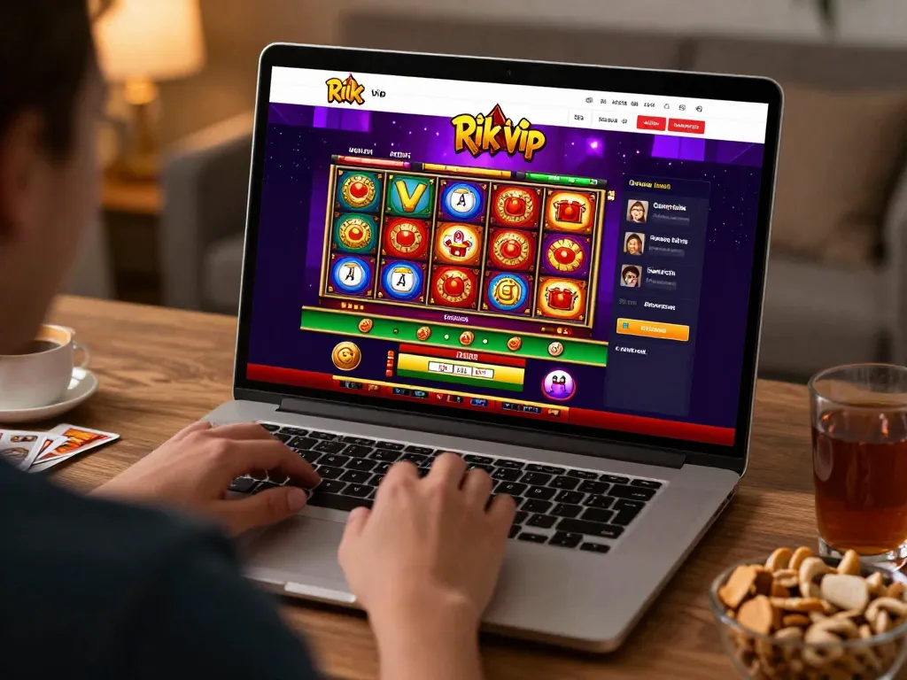 Experience exciting gameplay on rik vip with vibrant online slots in a cozy home setting