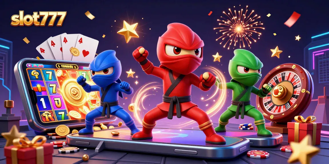 Win big with thrilling slot777 games showcased by colorful chameleon ninjas