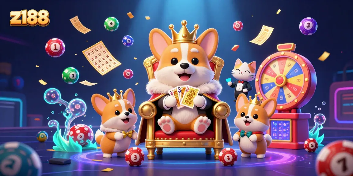 Engage with z188's exciting world of vibrant lottery balls and playful characters in an energized gaming setting.