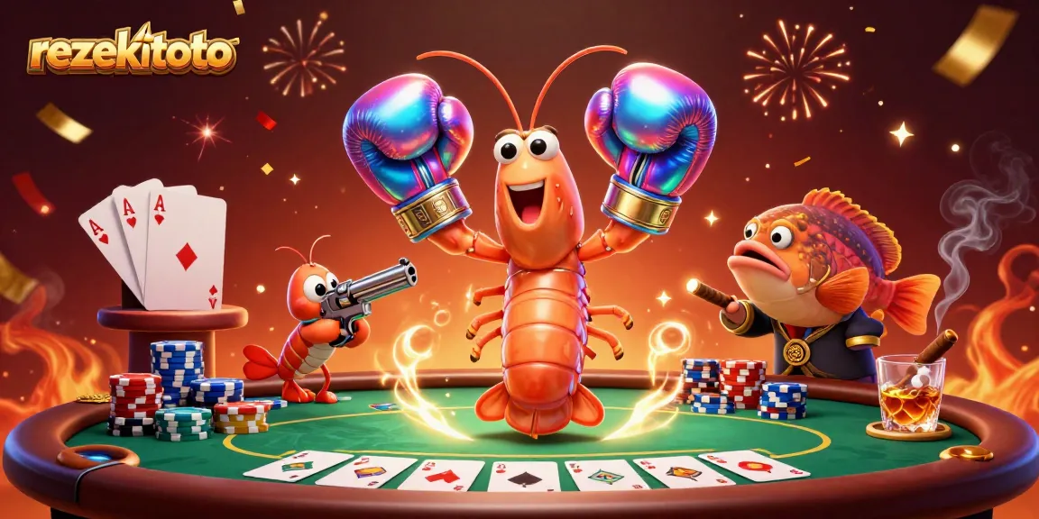 Experience the thrill of rezekitoto with vibrant characters and rich casino action in a dynamic scene.