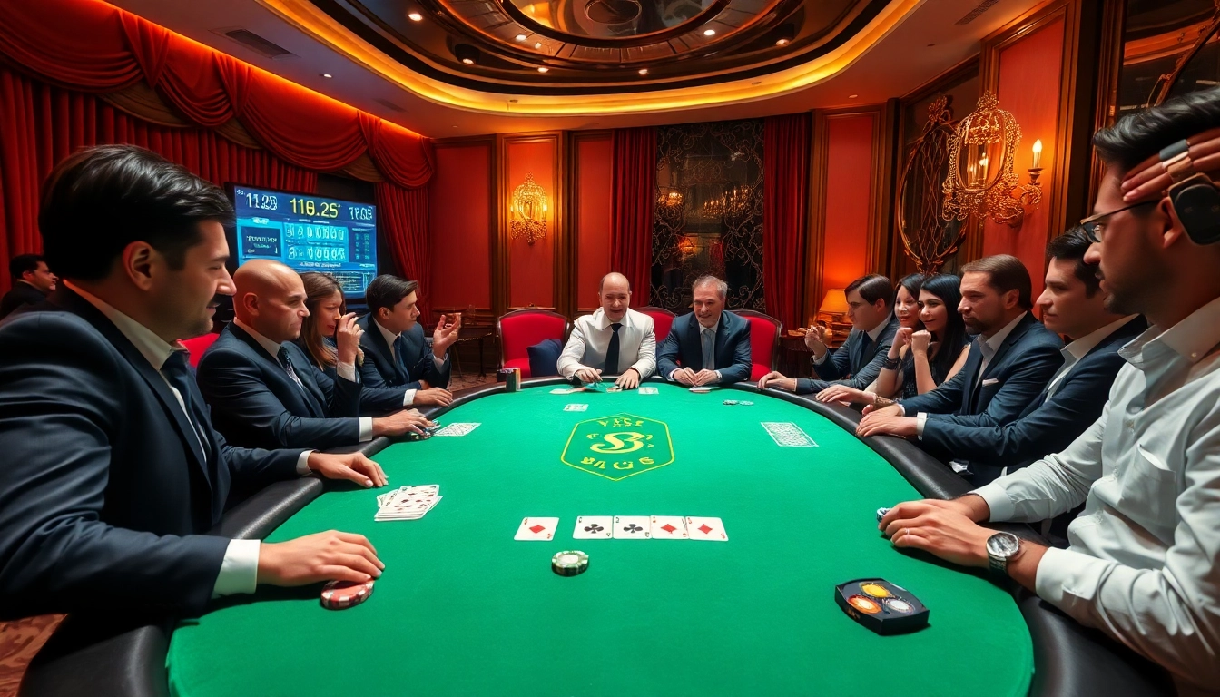 Experience thrilling poker action at https://s8hn.com/ with professional players in a luxurious casino setting.