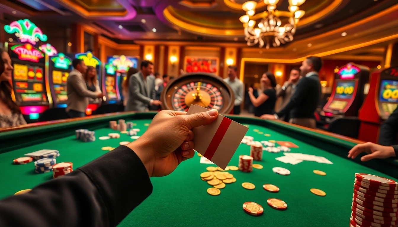 88vv players placing bets at an upscale casino table featuring roulette and poker chips.
