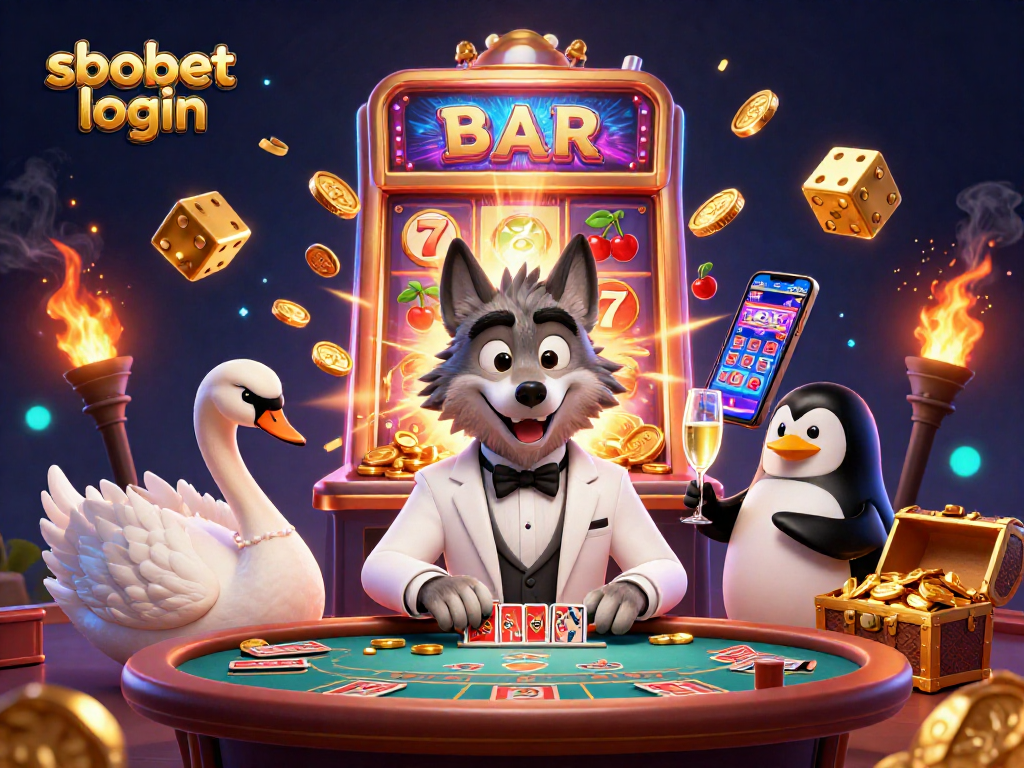 Experience sbobet login excitement with dynamic casino characters and vibrant gaming elements