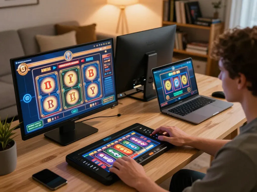 Achieve big wins with 1001SLOT in an engaging online gaming setup at home