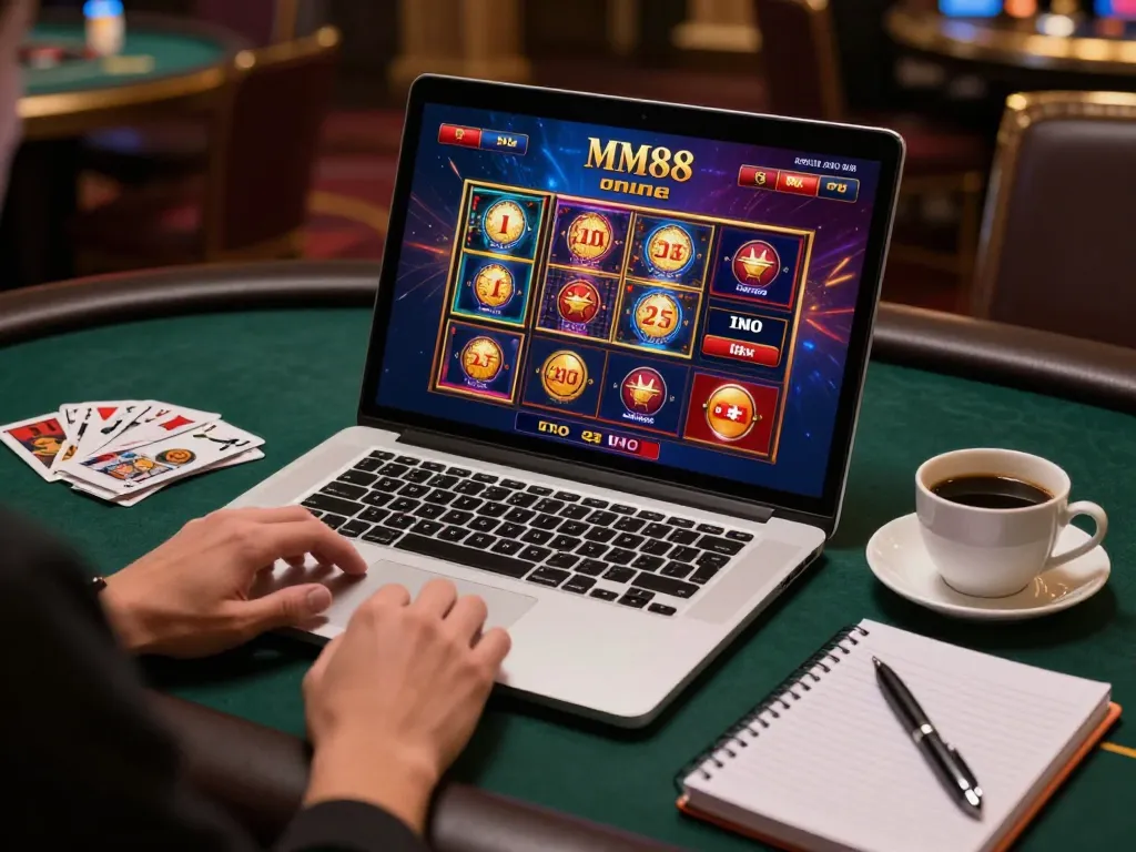 MM88 engaging online gaming experience with vibrant game displays and an inviting atmosphere