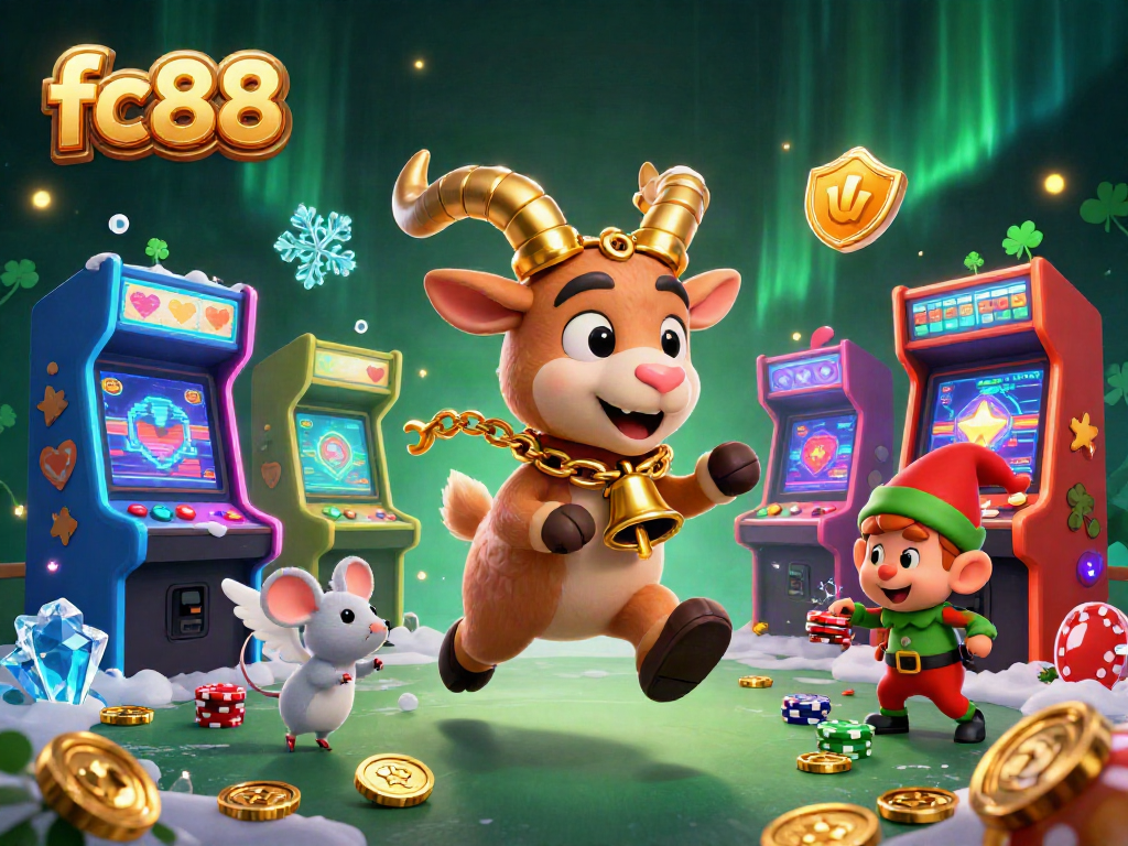 fc88 mang đến bầu không khí casino lễ hội cùng Krampus và các nhân vật đáng yêu