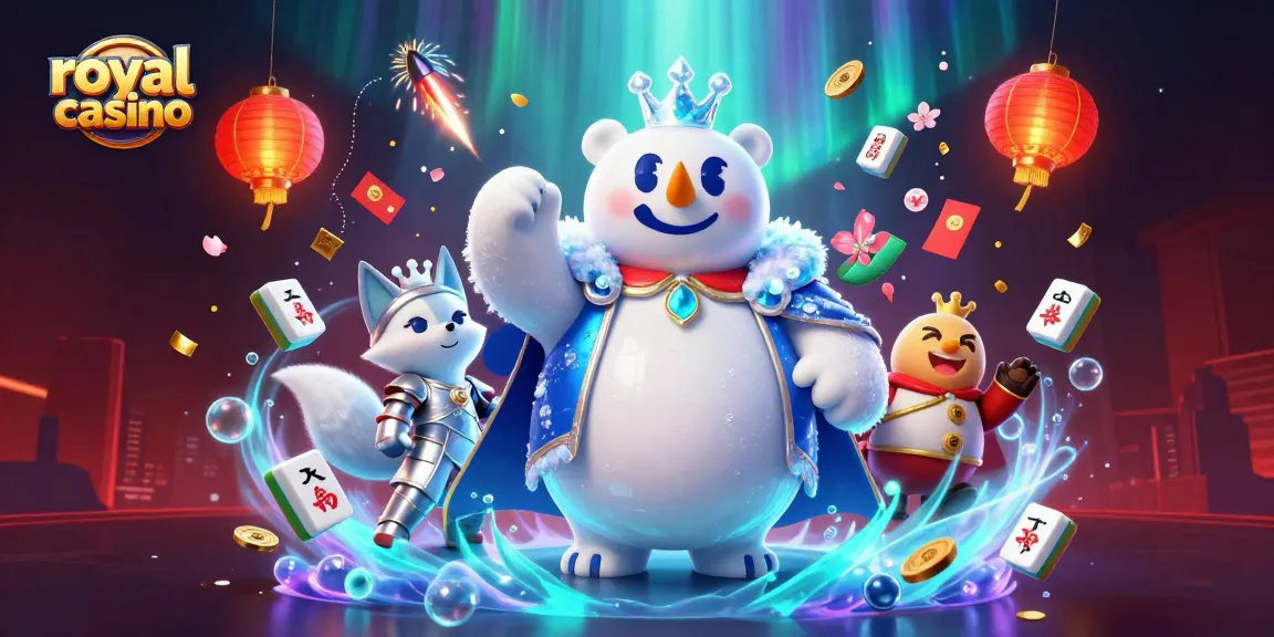 Engage in the royal casino experience with animated characters and vibrant gaming elements.