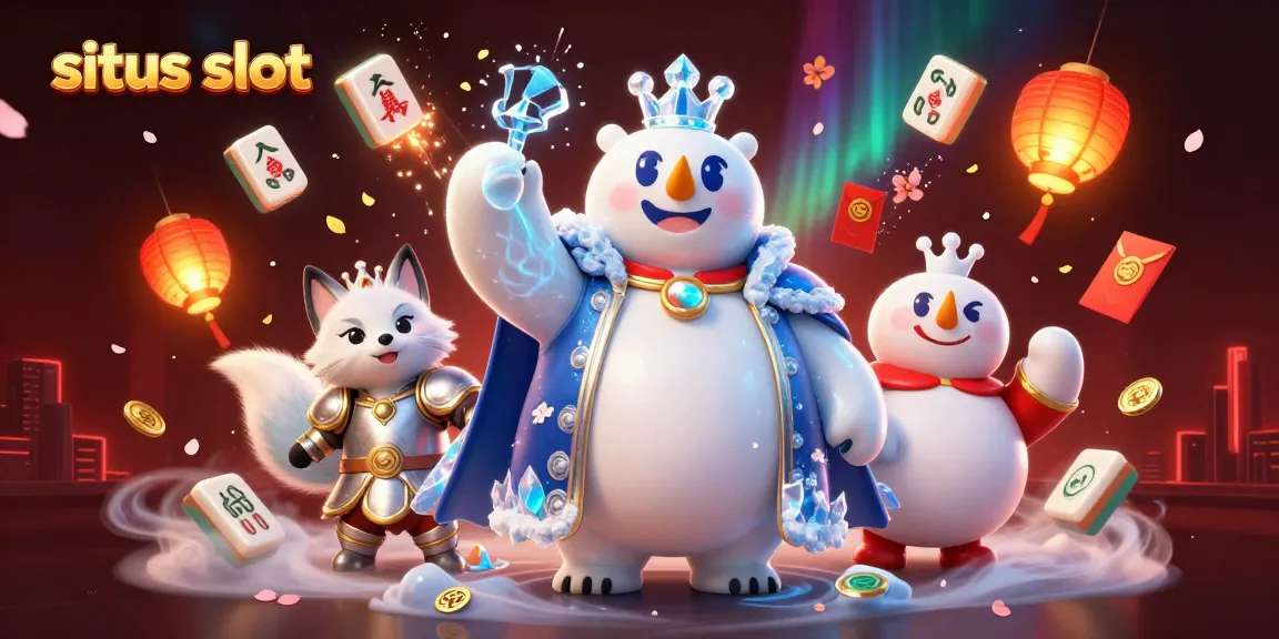 Experience interactive fun at situs slot with vibrant mahjong-themed elements and captivating characters in a casino setting.