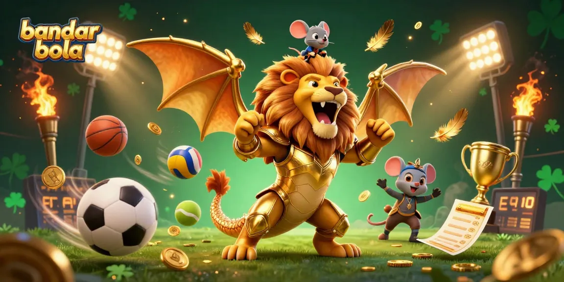 Engage with bandar bola by placing thrilling bets in a dynamic betting scene with golden elements.