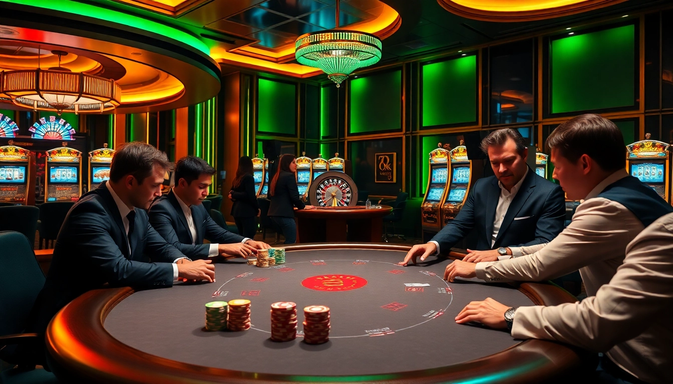 Experience thrilling poker nights at Okking casino with vibrant gameplay and luxurious ambiance.