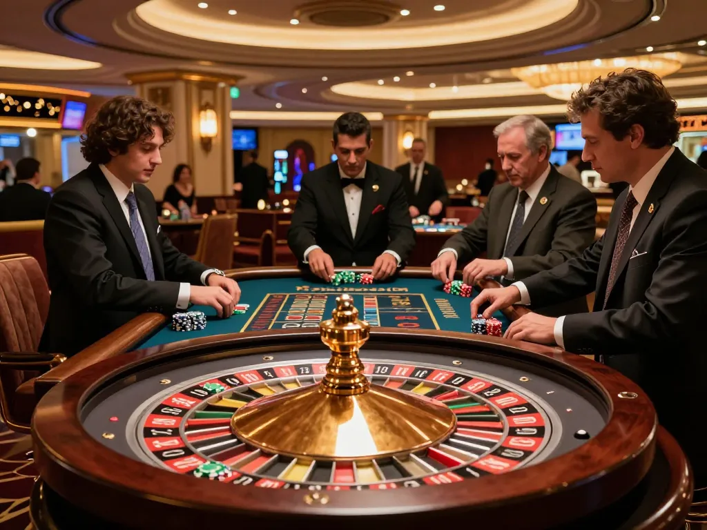 Experience the thrill of roulette at 789win casino, where players engage in high-stakes bets.