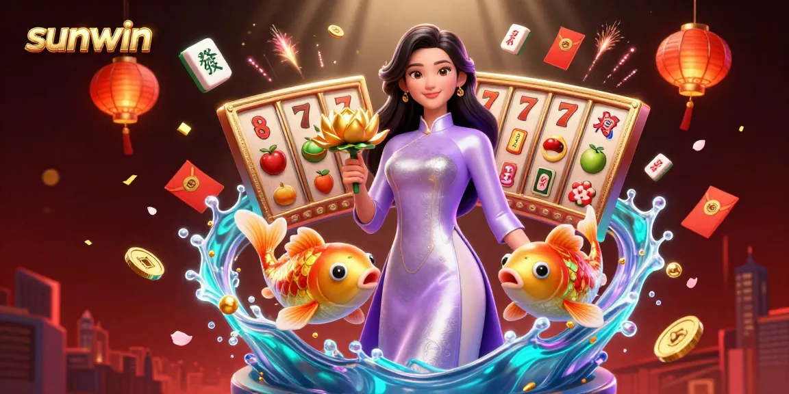 Engage with sunwin by enjoying thrilling slot games amidst vibrant casino elements.