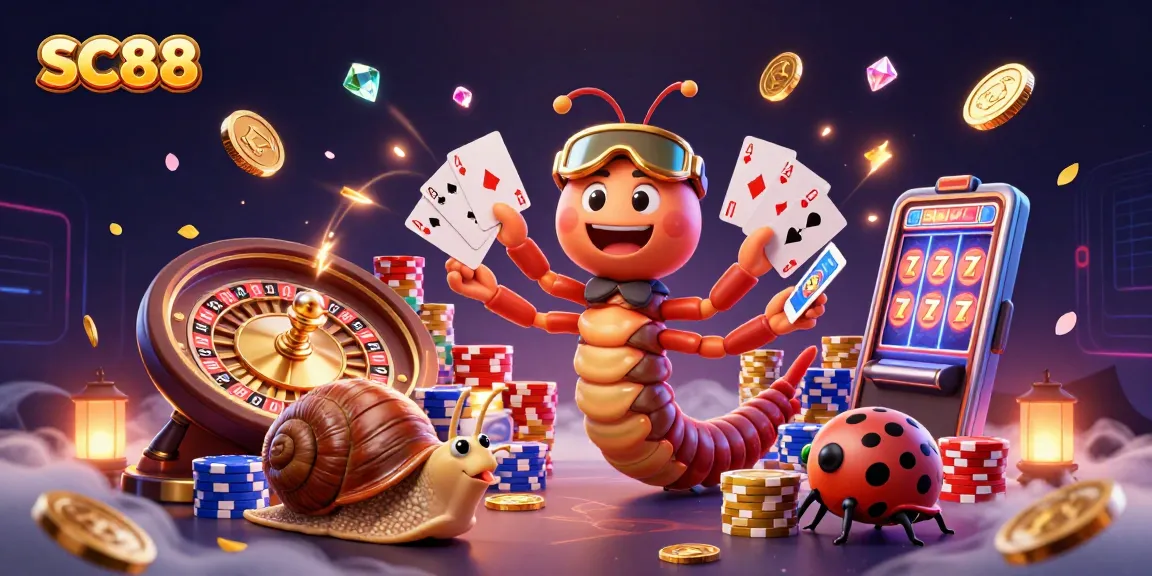 Experience thrilling gameplay at SC88 with colorful casino characters and dynamic game elements.