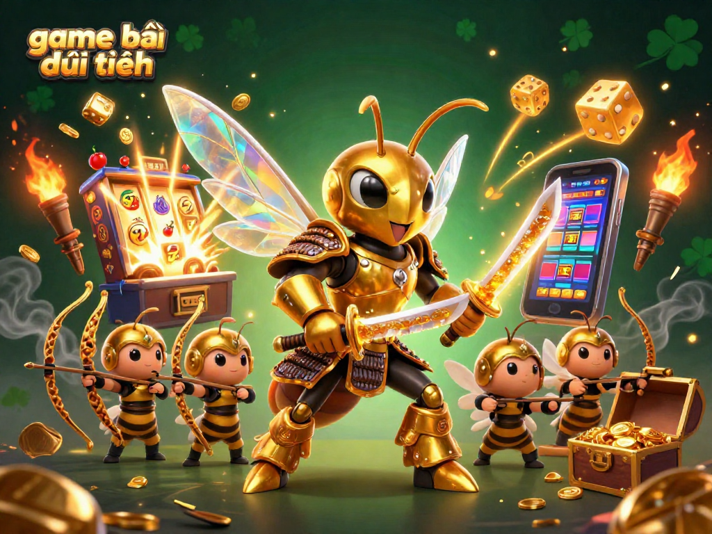 Experience game bài đổi thưởng thrills with dynamic 3D casino illustration featuring vibrant elements.