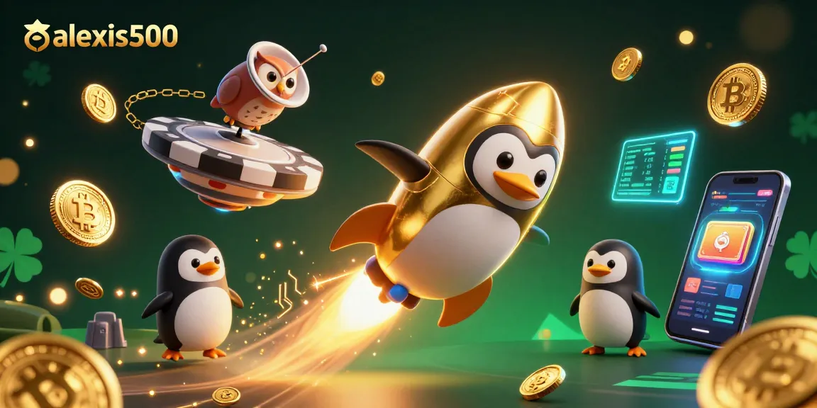 Engage with alexis500 for an exciting casino journey featuring vibrant characters and crypto elements.