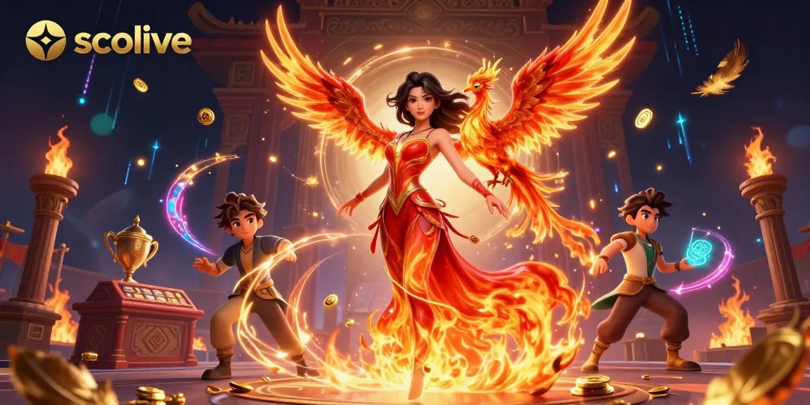 Socolive transforms sports betting with vibrant energy in a fiery illustration featuring action-packed elements.