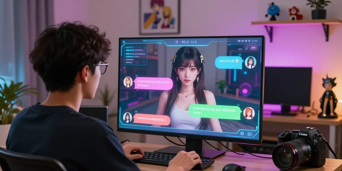 Engaging ai hentai chat with vibrant anime avatars and interactive elements.