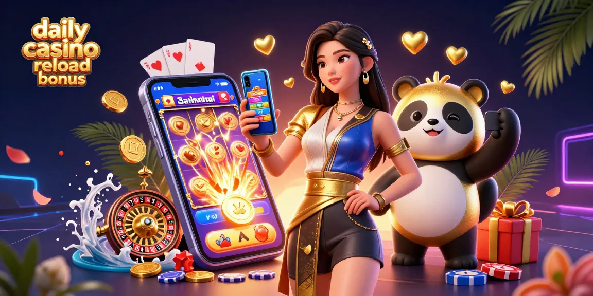 Experience the excitement of the daily casino reload bonus with vibrant games and rewards.