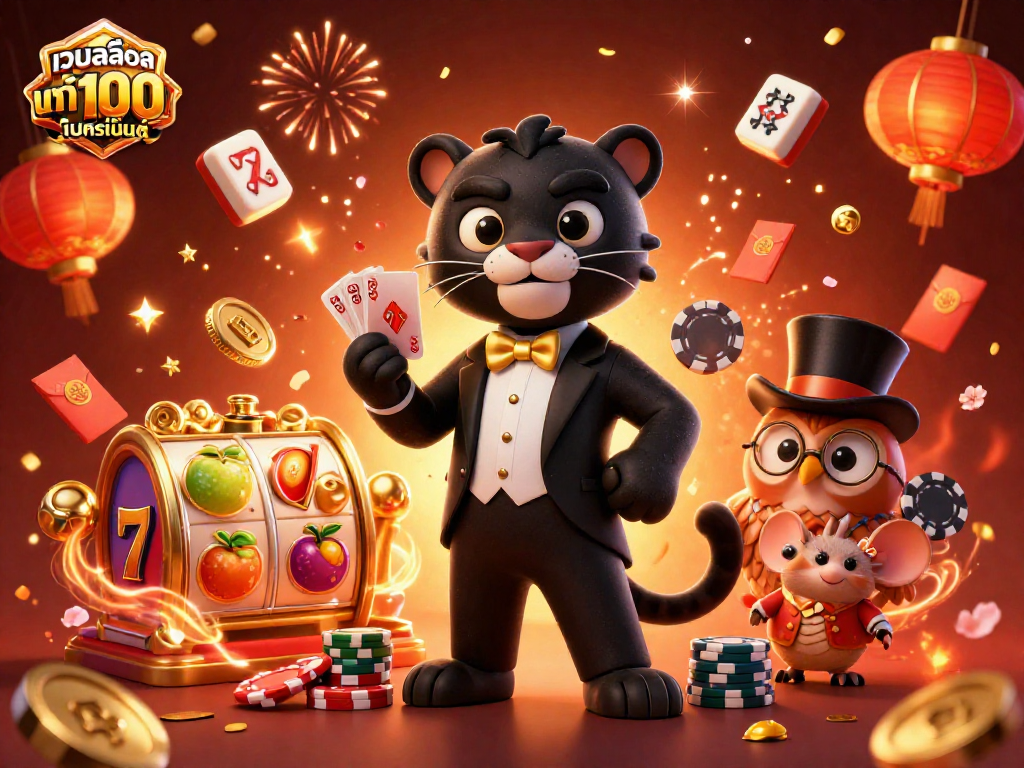 Play exciting slot games likeเว็บสล็อต แท้ 100 เปอร์เซ็นต์ with colorful, animated characters and festive elements.