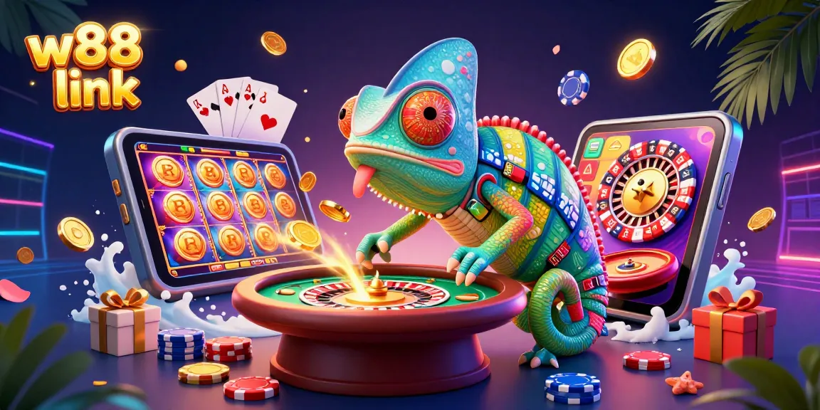 Experience the thrilling action of the W88 link with vibrant chameleon and casino games!