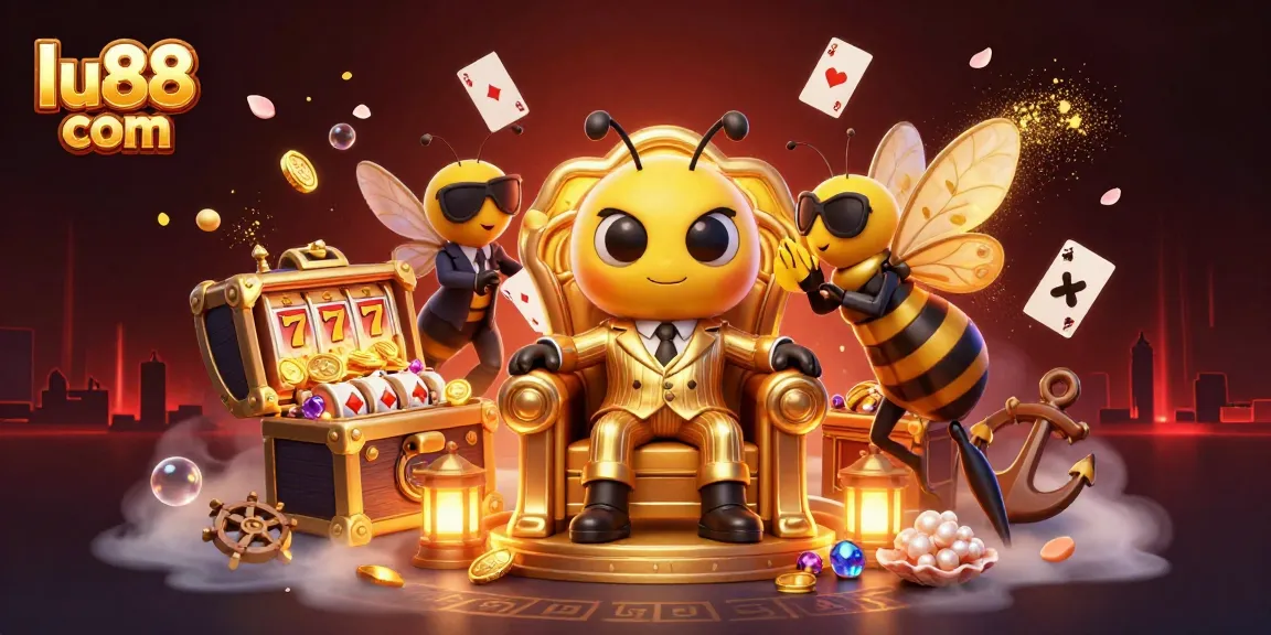 Experience thrilling action at lu88 com with vibrant casino elements in a dynamic scene.