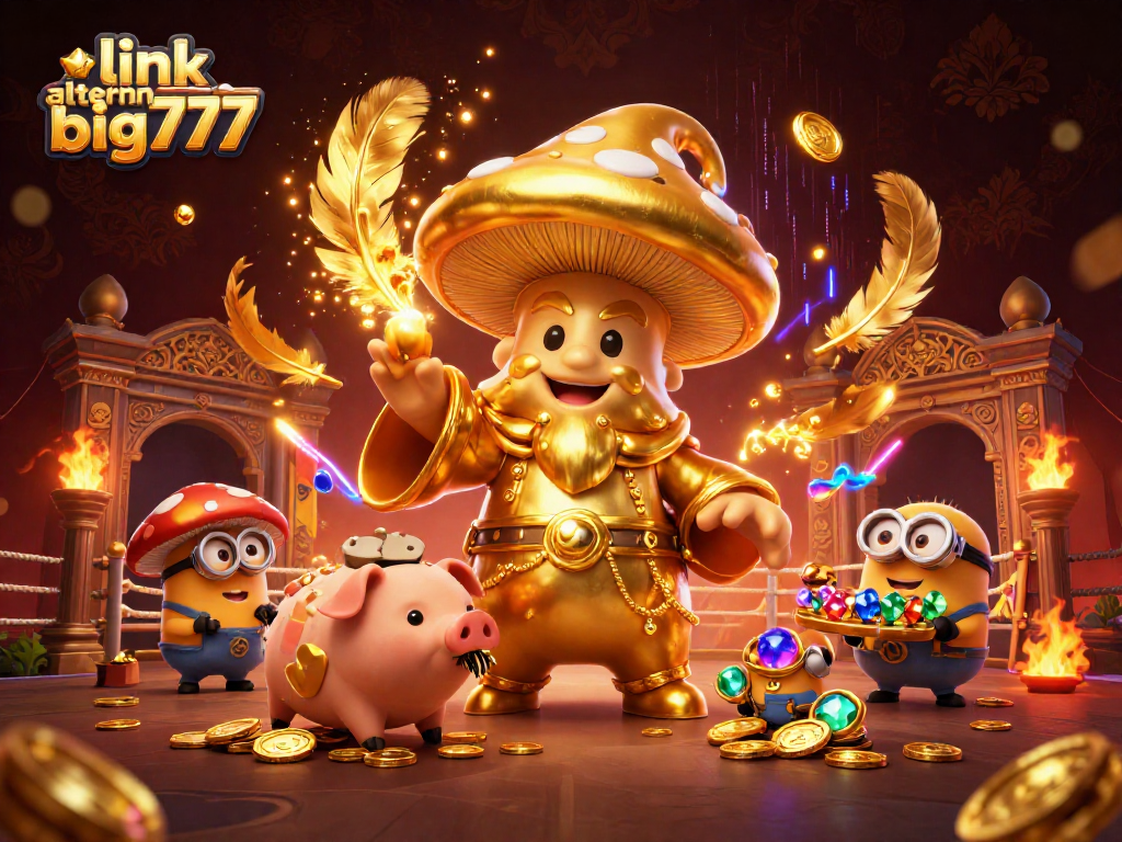 Transform your gameplay with link alternatif big777 featuring magical characters and vibrant casino scenes.