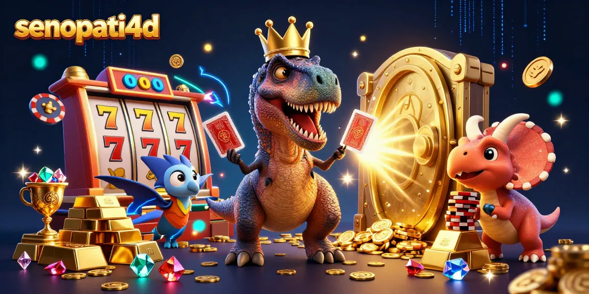 Experience thrilling wins with senopati4d as cartoon characters engage in epic gambling adventures.