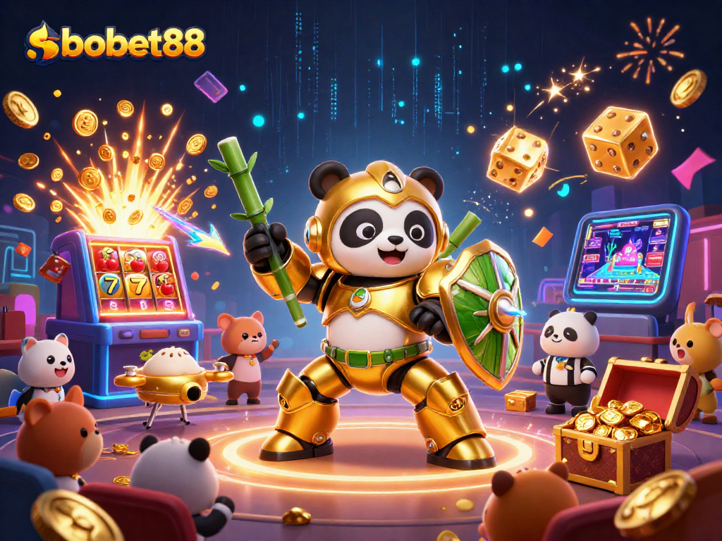 SBOBET88 offers thrilling sports betting experiences, featuring striking visuals of jackpot-winning moments.
