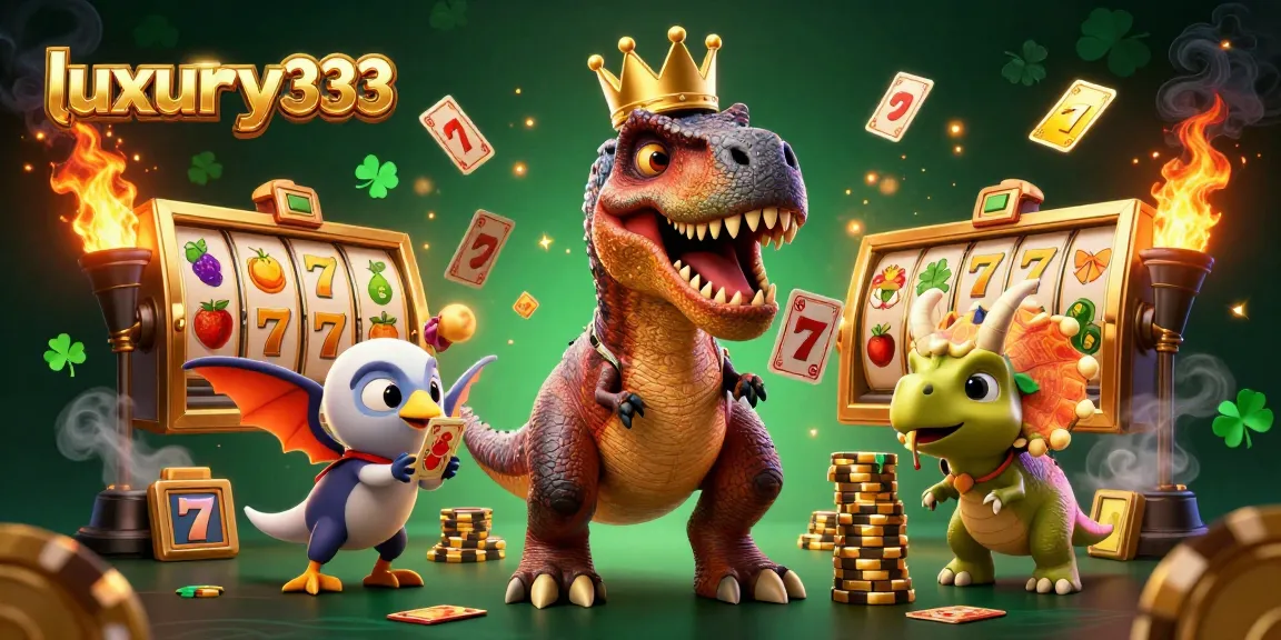 Menggandakan kemenangan dengan luxury333 dalam ilustrasi kasino yang ceria dan penuh warna