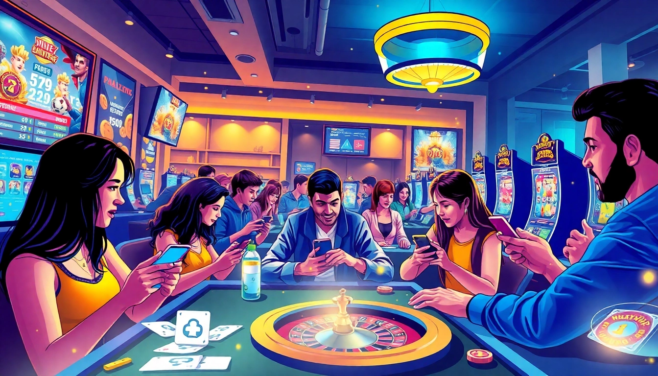 Nhatvip uy tín 2026, showcasing engaging online gaming experiences with diverse players enjoying games.