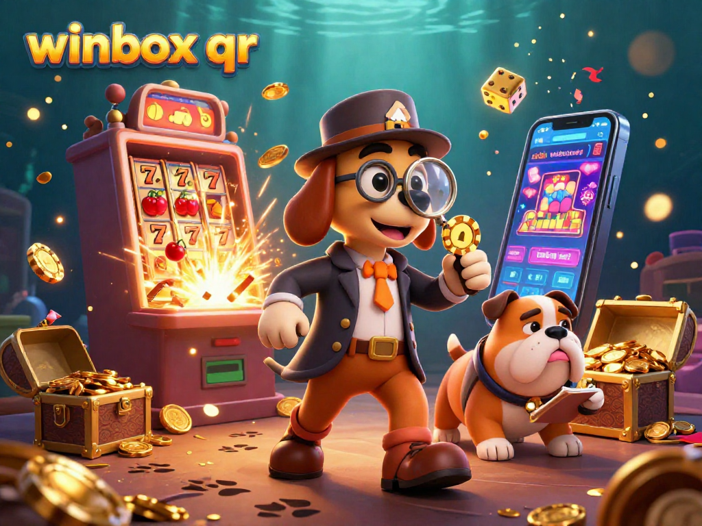 Engage with the vibrant world of winbox qr featuring a detective and companion exploring jackpot treasures.