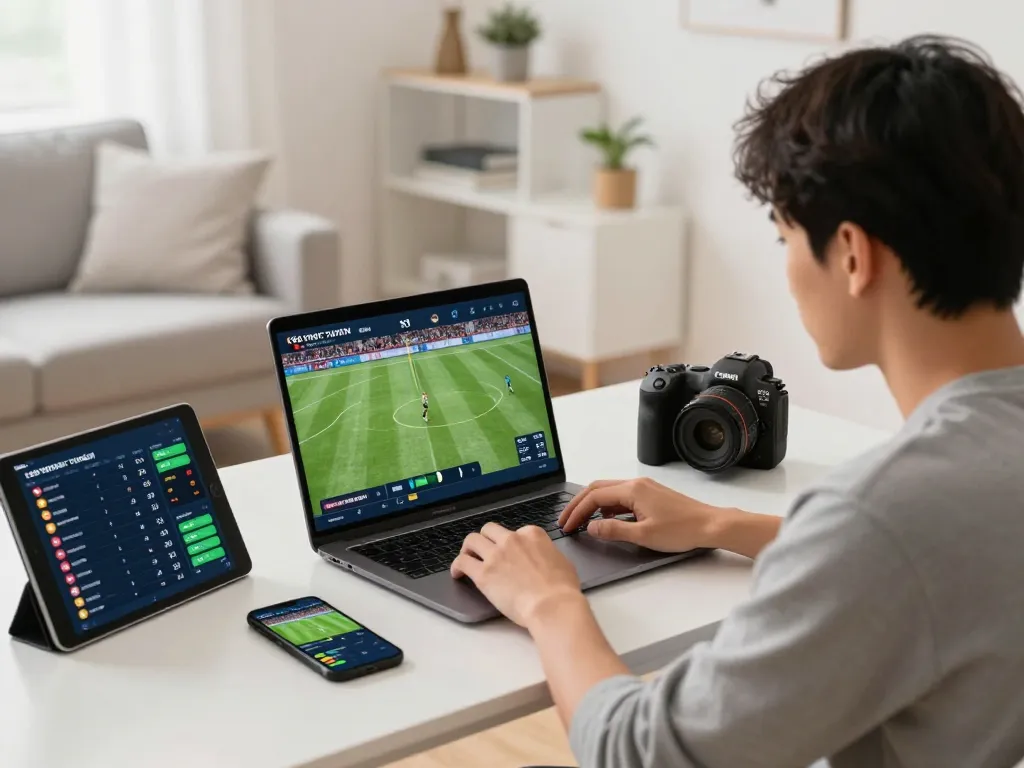 KÈO TRỰC TUYẾN betting in action with a user placing bets during a live football match.