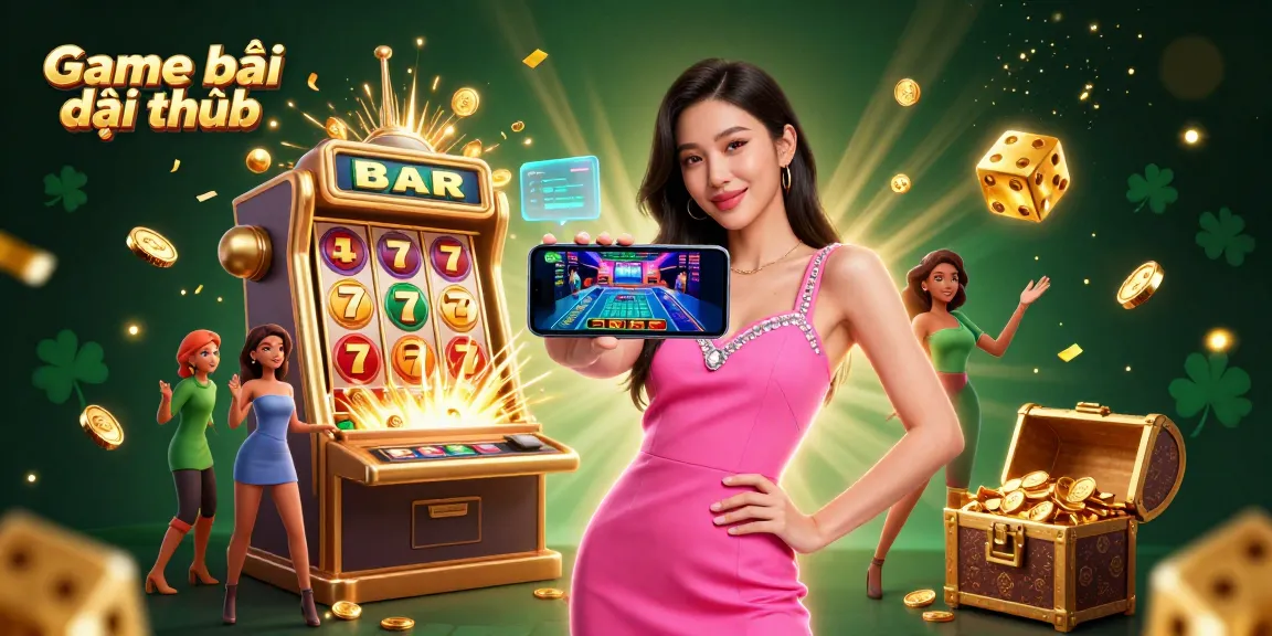 Play and win with Game bài đổi thưởng amidst a rich casino scene of excitement.