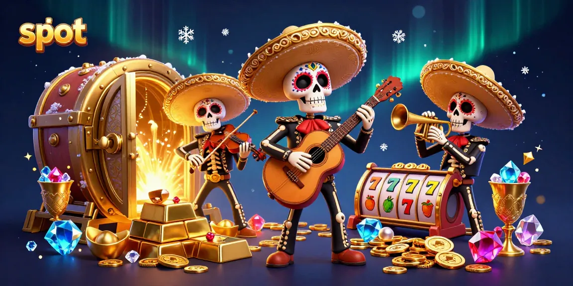 Engage with slot games featuring a vibrant mariachi band amidst treasures and gems.