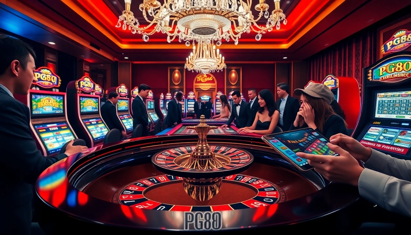 Experience the thrill of PG88 with engaging casino gameplay at an elegant roulette table.