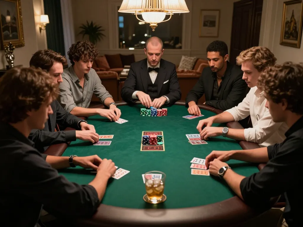Players engaging in a competitive poker game around the table with SC88 strategy in play.