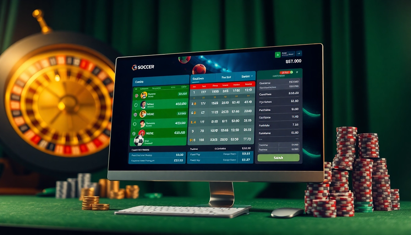 Learn how to bet on football effectively with แทงบอลยังไง, featuring an engaging online gambling setup.