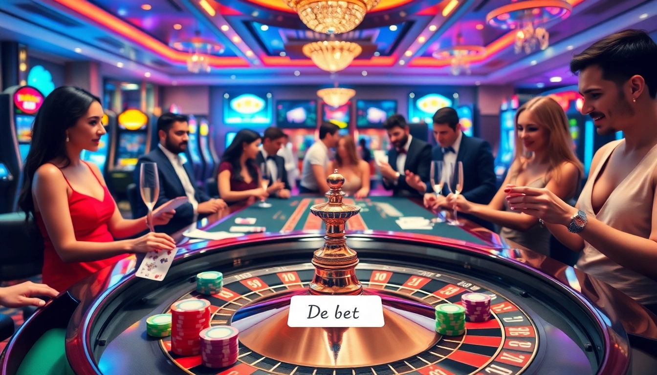 Engage in thrilling moments at De bet with luxurious casino games and vibrant surroundings.