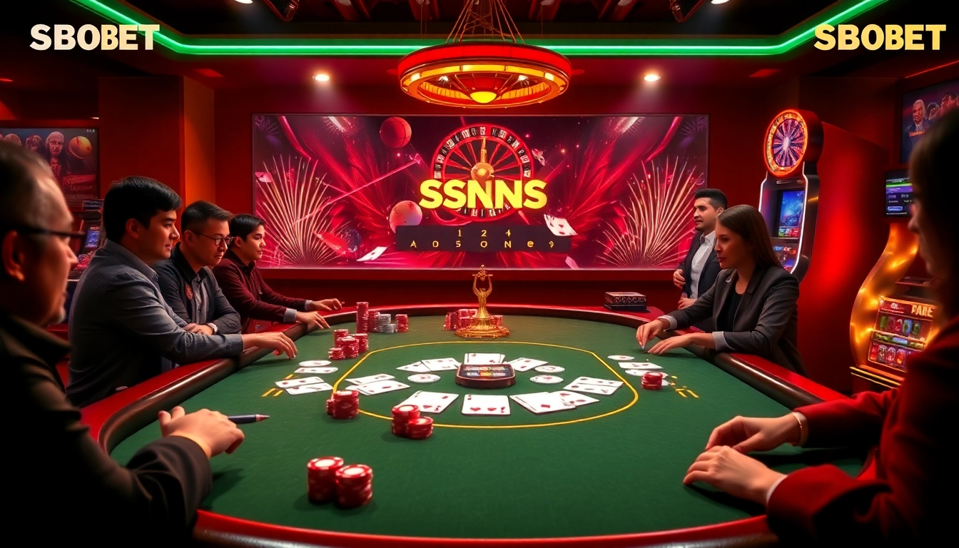 Action packed poker game at TRANG CHỦ SBOBET with stunning chips and cards.