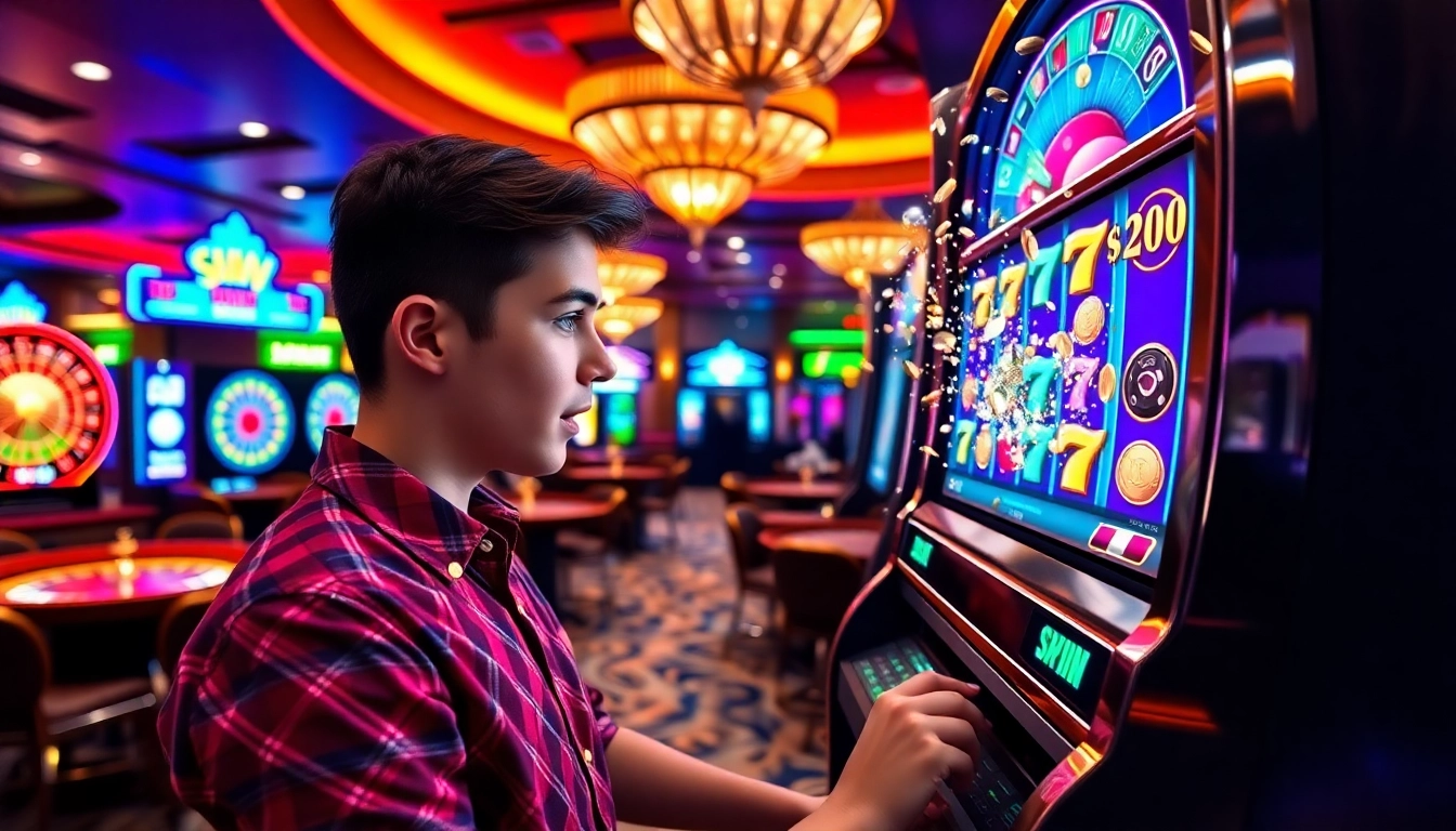 Experience the excitement at NEKATWIN while players login and chase scatter wins at vibrant slot machines.